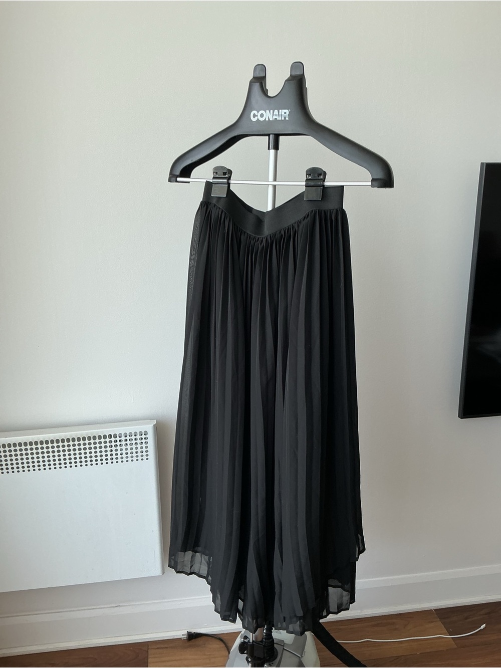Joie Black Pleated Maxi Skirt